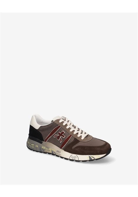 Premiata Lander 8657 Sneaker in Nylon and Suede Grey Men's PREMIATA |  | LANDER VAR8657